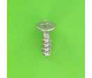 Self-tapping Screws : Screws For Thermoplastics - Cross Countersunk Head - Plastite Countersunk Head, Phillips, WN 1413, White Zinc Steel