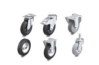Wheels and castors with standard rubber tyres