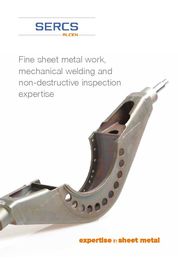 Catalogue Fine sheet metal work, mechanical welding and non-destructive inspection expertise