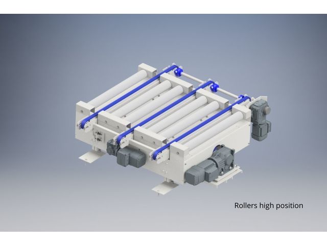 Transfer table for pallets