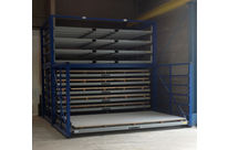 Metal sheet warehouse rack
