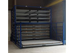 Metal sheet warehouse rack