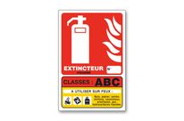 ABC class fire fire-fighting sign