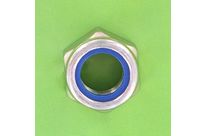 Nuts : Self-Locking Nuts - Nylstop Self-Locking Hex Nut - Nylstop Nut, Yellow Zinc Steel, DIN 985
