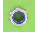 Nuts : Self-Locking Nuts - Nylstop Self-Locking Hex Nut - Nylstop Nut, Yellow Zinc Steel, DIN 985
