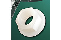 Hex washer faced nuts