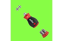 Wiha : WIHA Tournevis - Tournevis SoftFinish - Porte-Embout avec magasin Stubby Magnétique 1/4&amp;quot;