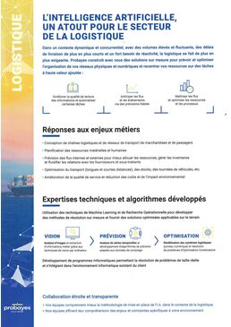 Plaquette logistique Probayes