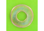 Washers and Circlips : Flat Washers - Without Chamfer - Thick Series "L" - Steel - Thick Washer "L", Yellow Zinc  Steel, NFE 25513