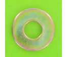 Washers and Circlips : Flat Washers - Without Chamfer - Thick Series &quot;L&quot; - Steel - Thick Washer &quot;L&quot;, Yellow Zinc  Steel, NFE 25513