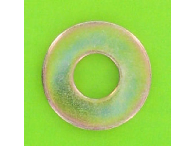 Washers and Circlips : Flat Washers - Without Chamfer - Thick Series "L" - Steel - Thick Washer "L", Yellow Zinc  Steel, NFE 25513