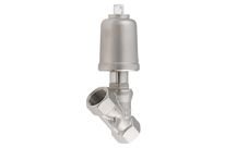 Pneumatically operated angle seat valve type 7010