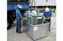 Containment bunds for transport of electrical transformers