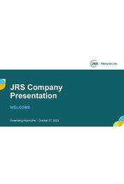 Catalogue General Presentation of the JRS RETTENMAIER Group