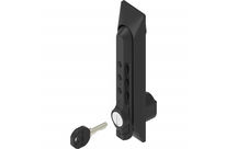 Swinghandle with combination lock for universal escutcheon