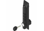 Swinghandle with combination lock for universal escutcheon