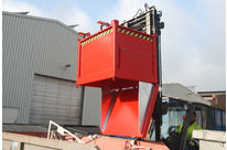 Container with drop away type FB