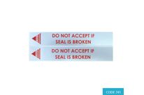 Tamper evident foil paper Seal (Small) - CODE 741