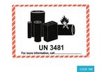 Lithium Battery Mark – UN 3481 (105 x 74mm) - CODE 788