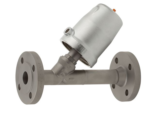 Angle seat flange valve type 7031