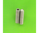 Fine Thread Screws : 100 Thread - Headless, Hex Socket - Cone Point, Black 14.9 Steel, DIN 914, 100 Thread