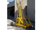Safety ladder with lateral access