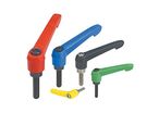 Clamp Levers with external thread and plastic handle, steel or stainless steel 06610 / 06611