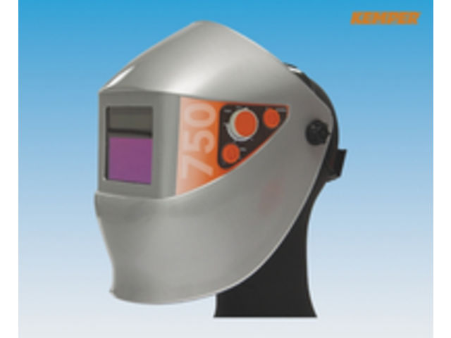 Complete helmet, incl. electro optical filter and head band: Autodark® 750