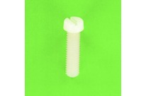 Visserie Nylon : Tête Cylindrique Fendue TC Din 84 Nylon PA6-6 Naturel