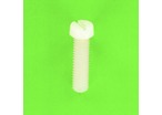 Visserie Nylon : Tête Cylindrique Fendue TC Din 84 Nylon PA6-6 Naturel