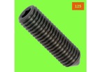 Fine Thread Screws : 125 Thread - Headless, Hex Socket - Cone Point, Black 14.9 Steel, DIN 914, 125 Thread