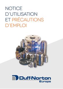 General installation operation & maintenance instructions of Duff norton Europe Rotary Unions