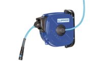 Compressed air hose reel / automatic / safety retracting