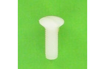 Visserie Nylon : Tête Fraisée Bombée Fendue TFB Nylon Naturel PA6-6 Din 964