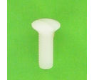 Visserie Nylon : Tête Fraisée Bombée Fendue TFB Nylon Naturel PA6-6 Din 964