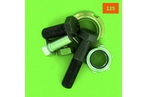 Fine Thread Screws : 125 Thread - Headless, Hex Socket - Flat Point, Black 14.9 Steel, DIN 913, 125 Thread