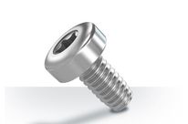 Thread-rolling fastener for metals