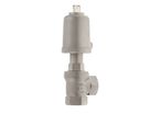 Right angle valve made from stainless steel type 7050