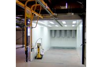 Powder paint spray booth