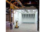 Powder paint spray booth