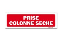 Dry riser connection warning sign