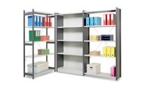 Shelving with EPSILON steel sheet shelves | ManOrga