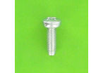 Self-tapping Screws : Thread-forming Screws - Round Button Head, Pozidriv - Thread-forming, Pozidriv Button Head, White Zinc Steel, DIN 7500C