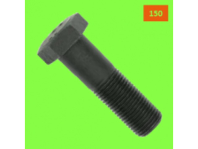 Fine Thread Screws : 150 Thread - Hex Head - Black 10.9 Steel, Partially Threaded, DIN 960 - 150 Thread