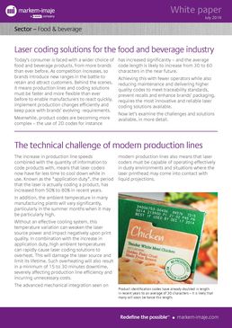 Laser coding: The technical challenge of modern production lines