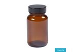 100ml Glass Powder Amber Jar - CODE 74