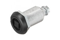 Compression latch with visual open indicator