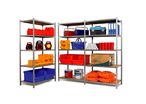 Galvanised shelving with EPSILINE tubular shelves | ManOrga