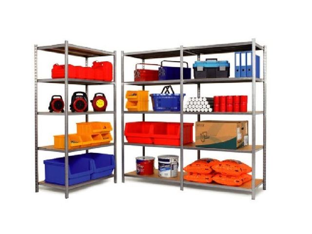 Galvanised shelving with EPSILINE tubular shelves | ManOrga