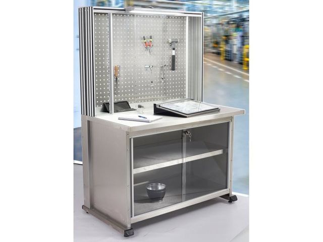 Professional stainless steel workshop bench | MAINTPOST 6500 INOX